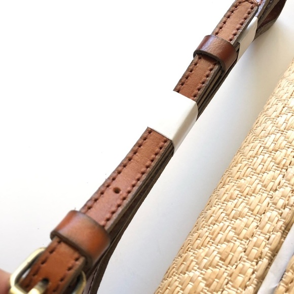 NWT Patricia Nash Caprina Diamond Weave Crossbody Clutch Natural - Picture 6 of 10